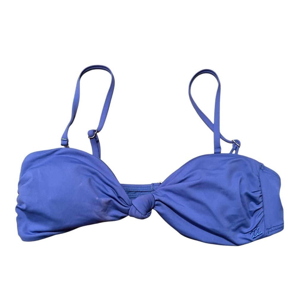 Billabong‎ Women's Size Small Sol Searcher Bandeau Bikini Top Blue Park Stretch